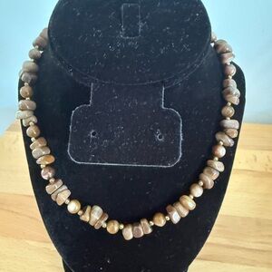 Jasper stone necklace